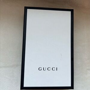 Authentic Gucci white & black shoe box